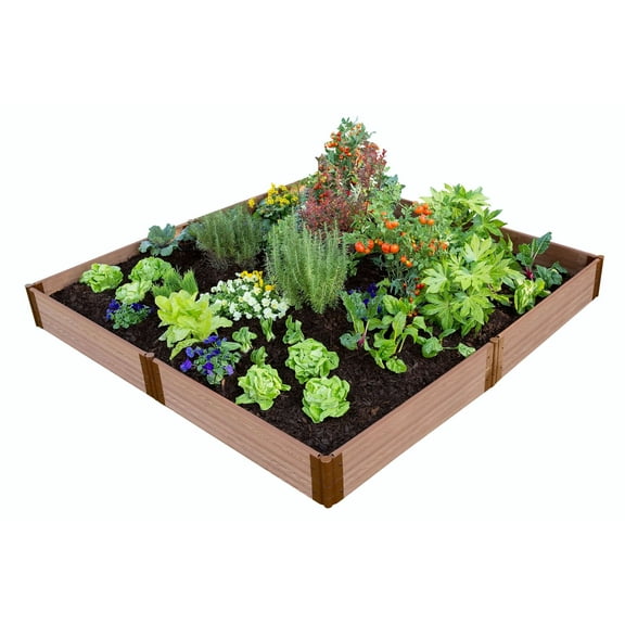 Frame It All Tool-Free Classic Sienna Raised Garden Bed 8' x 8' x 11" - 1" profile