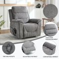 thumbnail image 3 of Sesslife Power Lift Recliner Chair for Elderly, Lift Chair Recliners with Massage and Heat, Reclining Mechanism Electric Sofa with 2 Cup Holders and Side Pockets for Living Room, Dark Gray, 3 of 8