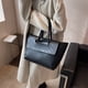 thumbnail image 4 of Bolso Compras para Mujer Bolso Mano Elegante Cuero PU Gran Capacidad (negro), 4 of 9