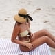 thumbnail image 3 of Sombrero de paja con protección solar para niños, gorro de sombrilla para vacaciones en la playa, para verano, pantalla de lámpara, gorro, gorro, 3 of 5