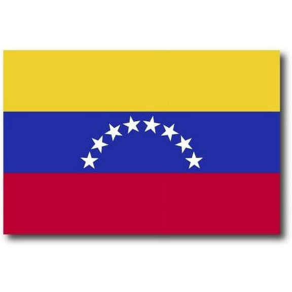Venezuela Flag Car Decal - 3" x 5"