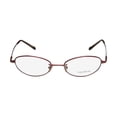 thumbnail image 3 of NEW VERA WANG V01 WOMENS/LADIES OVAL FULL-RIM BURGUNDY CLASSIC SHAPE HIP MADE IN ITALY FRAME DEMO LENSES 49-17-135 EYEGLASSES/SPECTACLES, 3 of 9