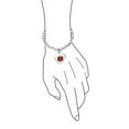 thumbnail image 3 of Bling Jewelry Womens Link Chain Red Medical ID Bracelet with Heart Tag Silver Tone 7-7.5 Inch, 3 of 5