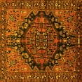 thumbnail image 1 of Ahgly Company Machine Washable Indoor Square Persian Yellow Traditional Area Rugs, 3' Square, 1 of 4