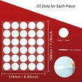 thumbnail image 2 of Poster Putty, 210 Pcs 30mm/1.18u201d Adhesive Dots, Double Sided Removable Sticky Tack, Clear Round Reusable Mounting Stickers Transparent Tacky Glue Tape for Wall Hanging Pictures, 2 of 5