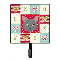 Carolines Treasures CK5136SH4 Nebelung Cat Love Leash or Key Holder Red Single Hook multicolor