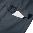 thumbnail image 2 of Betivan Men's Work Cargo Pants Solid Color Drawstring Adjustable Waist Multi Pockets Straight Leg Outdoor Sports Casual Work Long Trousers, 2 of 9
