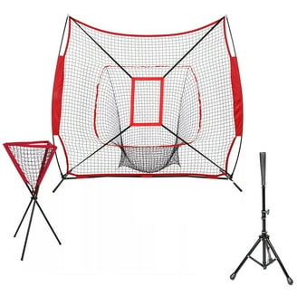 Zelus Baseball Net Softball Practice Kit 7x7ft Pitching Net with