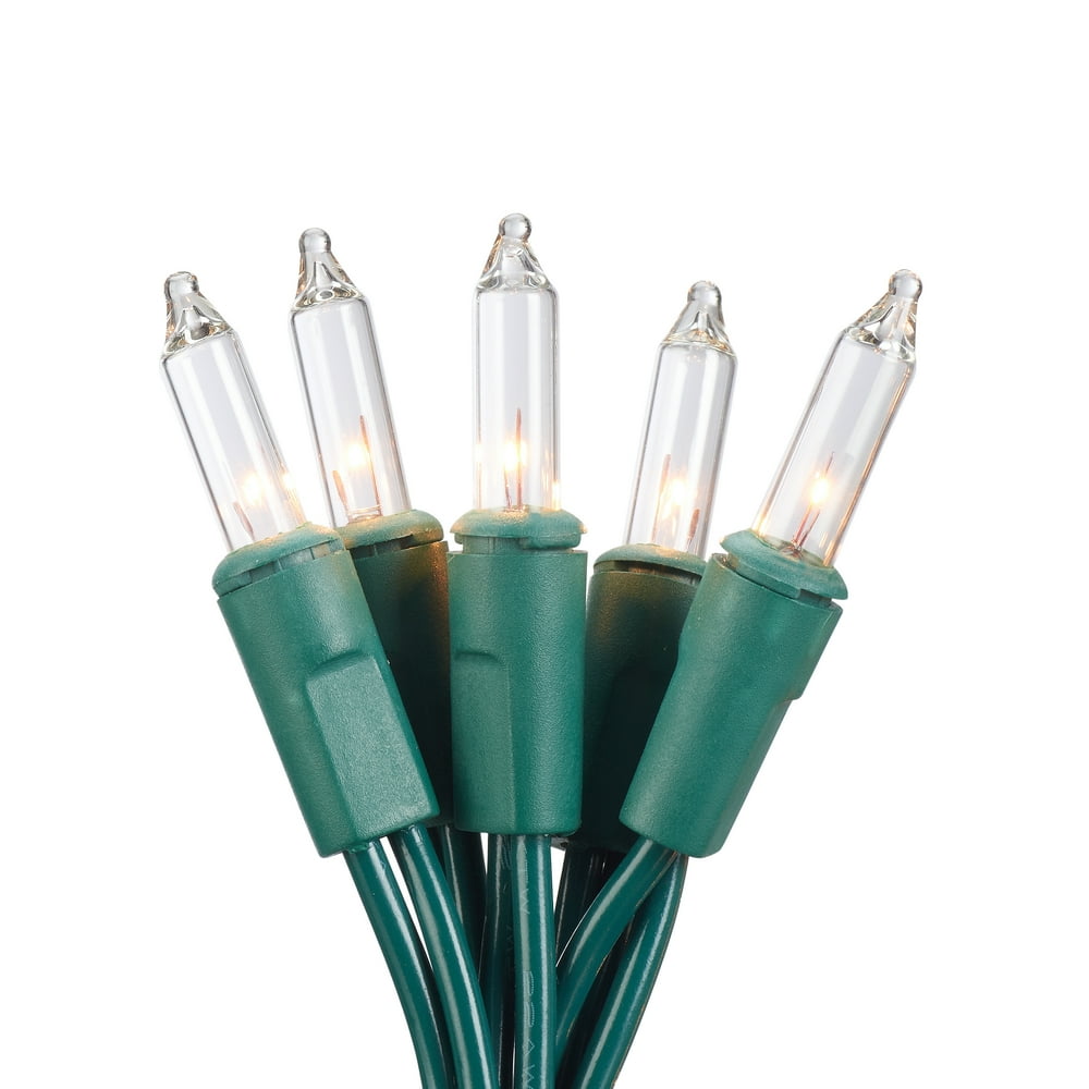 Holiday Time 16 Function Clear Mini Christmas Lights, 34', 150 Count