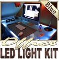 thumbnail image 6 of Biltek 16.4' ft Blue Desk Hutch Drawers Laptop LED Strip Lighting Complete Package Kit Lamp Light DIY - Under Desk Hutch Drawer Bookshelf Reading Glass Case Waterproof 3528 SMD Flexible DIY 220V, 6 of 6