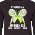 thumbnail image 4 of Inktastic Lymphoma Awareness Hope Support and Love Long Sleeve Youth T-Shirt, 4 of 5