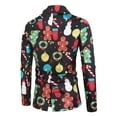 thumbnail image 5 of Franhais 3Pcs Men Christmas Suit Sets Funny Long Sleeve Single Breasted Jacket Blazer with Vest Pants Set Party Outfit, 5 of 9