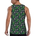 thumbnail image 3 of Gaeub Dinosaur and Bone Men's Athletic Tank Top, Workout Sleeveless Shirts, Running Tank Tops for Gym, Running, Training - 4X-Large, 3 of 9