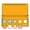 Goldenrod, variant on #6-1/4 Collection/Remittance Envelopes, 3-1/2" x 6-1/4" 24# Gray Pastel, Open Side, Flaps Extended (Box of 500)
