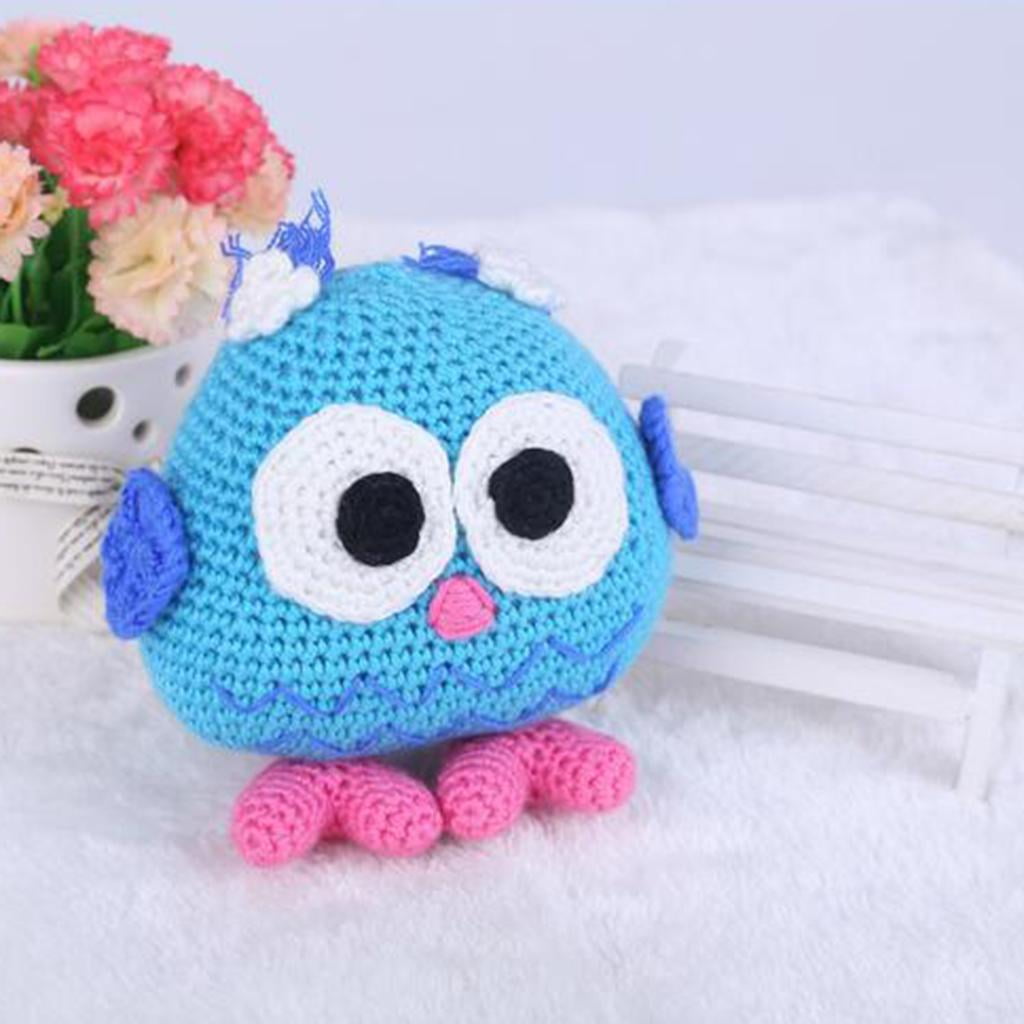 GUOOL 3 pieces Knitting Set Crochet Weaving Kit Ornament Cute Handcrafts Colorful Dolls Making Decorative Crafts DIY Beginners Accessories