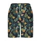 thumbnail image 2 of Mens Pantalones Cortos Cintura Elástica con Bolsillos Pantalones Cortos de Impresión de la Moda Casual, Pantalones de Playa de Cintura Elástica con Bolsillos, Poliéster, 2 of 5