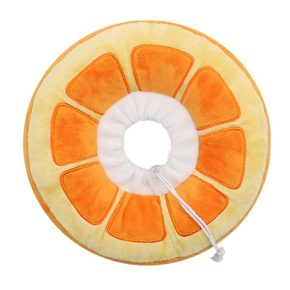 Adjustable Cone Collar Soft, Cute Cats Recovery Collar, Cats Cones After Surgery for Kittens Orange
