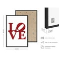 thumbnail image 3 of Haus & Hues Love Wall Decor Red Love Sign - Love Wall Art Love Art Print Love Signs for Home Decor Love Word Art Self Love Posters Love Room Decor Love Installation Art (Framed Black, 24x36), 3 of 6