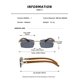 thumbnail image 4 of Gafas de sol Heptagram 7533-3pc marrón+gris+transparente sin montura de moda, 4 of 6
