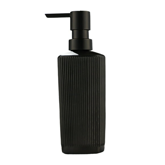 Glass Soap Dispenser for Bathroom and Kitchen 350 ml Refillable Pump Bottle with Non Slip Base White or Black