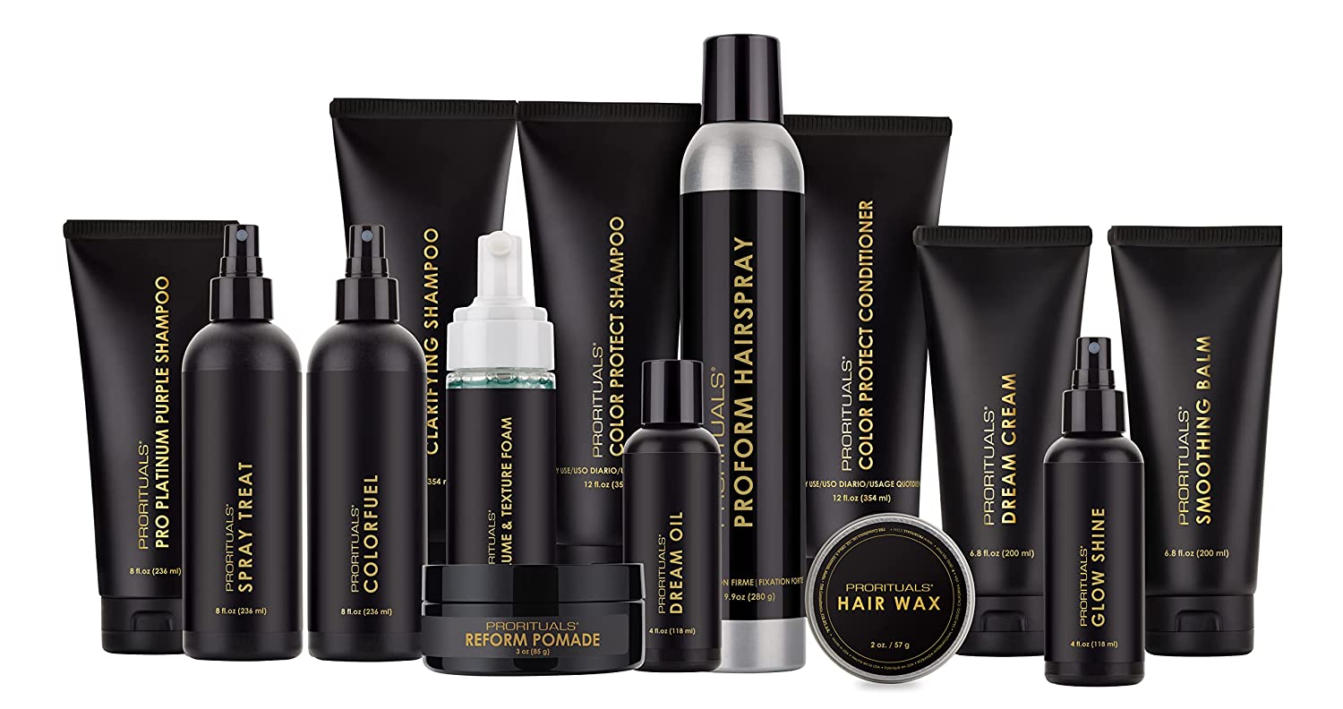 Prorituals Color Protect Shampoo and Conditioner Set Color Protecting For All Hair Types, with Coconut Oil to Repair Damaged Dry Hair, for Women and Men, 12 Oz  DUO