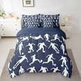 thumbnail image 2 of Castle Fairy Adults Female Men Soccer Print Twin Bedding Sets 7-Piece,Sport Football Theme Bedding Comforter Set Microfiber,Ball Gamer Breathable Sheet Sets,Ultra Soft Home Decor,Reversible, 2 of 8