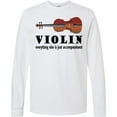 thumbnail image 3 of Inktastic Violin Humor Music Long Sleeve T-Shirt, 3 of 5