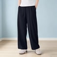 thumbnail image 5 of Girls' Pants Wide Leg High Waist Casual Sweatpants Summer Tween Flowy Baggy Joggers with Pockets Kids Back to School Clothes, 5 of 5
