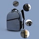 thumbnail image 3 of Camera Backpack Waterproof Large Camera Bags for Photographers DSLR Backpack, Travel Backpack for Camera in Blue, 3 of 5