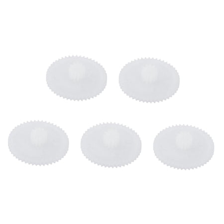 5x White Gears Module Accessories DC Motor DIY Model