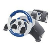 Mad Catz MC2 MicroCon Racing Wheel - Wheel and pedals set - wired - for Sony PlayStation 2