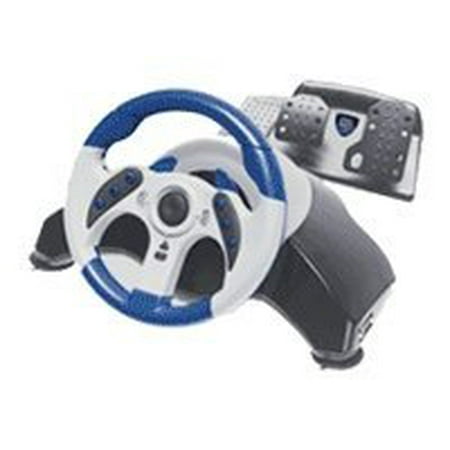 Mad Catz MC2 MicroCon Racing Wheel - Wheel and pedals set - wired - for Sony PlayStation 2