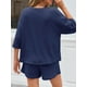 thumbnail image 3 of Conjunto de pijama Tankaneo para mujer con pantalones cortos de cintura elástica, 3 of 5
