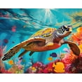thumbnail image 6 of TISHIRON Diamond Art Painting Kits,12x16 inch 5D DIY Sea Turtles Diamond Art Crafts Kit for Adults and Kids Beginners, 6 of 6