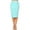 Aqua, variant on Women's Plus size Trendy Style Knee Length Solid Pencil Skirt