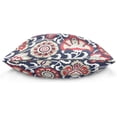 thumbnail image 3 of GZHJMY Throw Pillow Covers Persian Floral Red Navy Vintage Pillowcase Sofa Decor Spring Summer Housewarming Gift 16" × 16", 3 of 6