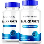 (2 Pack) Earlick Capsules, Official Ear Health Formula, All-Natural Supplement to Promote Inner Ear Health, Premium Tinnitus Support, Ear Lick Reviews (120 Capsules)
