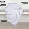 thumbnail image 2 of Juego de sábanas Utopia Bedding Queen de microfibra cepillada, color blanco, 2 of 6