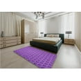 thumbnail image 5 of Ahgly Company Machine Washable Indoor Rectangle Transitional Heliotrope Purple Area Rugs, 8' x 12', 5 of 7