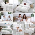 thumbnail image 5 of 3 Piece Sage Green Purple Coral Coastal Duvet Cover Set California King,Microfiber Comforter/Quilt Cover with Corner Ties and 2 Pillowcases,Nautical Starfish Beach Soft Bedding with Zipper Closure, 5 of 8