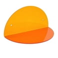 thumbnail image 2 of Abbracc Acrylic Small Floating Shelf Modern Half Round Display Stand Acrylic Wall Shelf Orange, 2 of 9