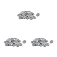 thumbnail image 1 of Ounissouiy 20pcs Tibetan Silver Alloy 1-Hole Sewing  Fastening Buttons Type1, 1 of 1