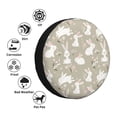 thumbnail image 4 of Naloa Rabbit And Flower PVC Leather Spare Tire Wheel Cover for Car Truck SUV Camper Trailer Universal Fit many size17 inch, 4 of 6