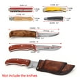 thumbnail image 6 of Tourbon Leather Fixed Blade Knife Sheath with Belt Loop Carrying Knives Holder Scabbard Case Camping Outdoor Tool, 6 of 9