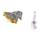 thumbnail image 5 of Manta A Rayas Y Elegante Estatua De Porcelana De Una Dama Para Decorar El Sofá Cama, La Silla, El Estante, El Porche O El Armario De Un Dormitorio Moderno De Estilo Rústico., 5 of 8
