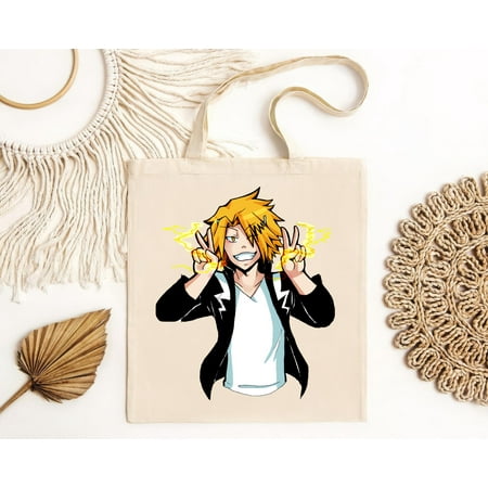 vintage Denki Kaminari My Hero Academia anime manga anime mha new Tote Bag-TH20824