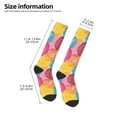 thumbnail image 5 of Easygdp Colorful Wool Balls Soccer Socks Sport Knee High Socks Calf Compression Athletic Socks for Men and Women, 5 of 9