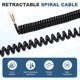 thumbnail image 3 of Uxcell Cable Enrollado Retráctil de 10 pies 24AWG, 300V 105℃ Cable de Alimentación Espiral de 4 Conductores para Equipos Portátiles y Móviles de Alta Presión y Alta Temperatura, 3 of 6