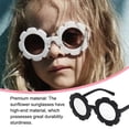 thumbnail image 4 of Qarigey Gafas para niños Gafas de girasol Adorables Accesorios de ropa de moda Estilo para protección de ojos Negro Blanco Plata Type3 NO3, 4 of 6