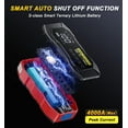 thumbnail image 4 of Jump Starter with Air Compressor 4000A 10000mAh 150PSI Portable Car Battery Jump Starter (All Gas/10L Diesel), 4 of 8